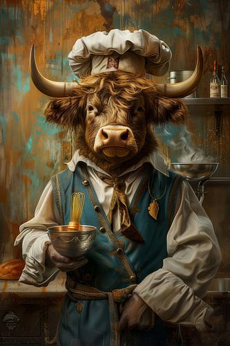 Der Koch des Königs - schottischer Highlander in der königlichen Küche