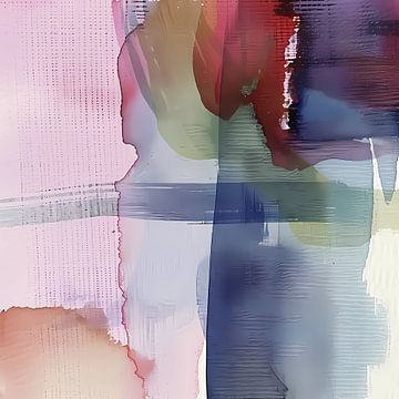 aquarel of inkt abstracte achtergrond van Ariadna de Raadt-Goldberg