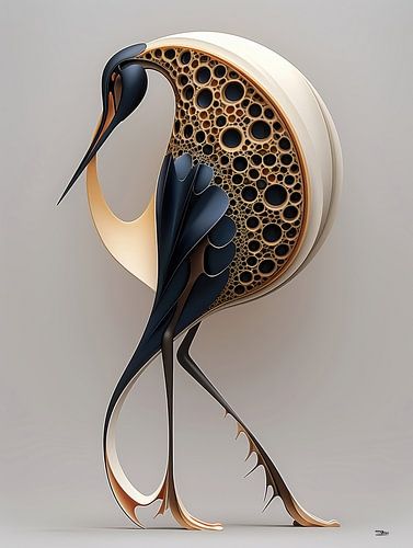 sculptuur uit dier en mens