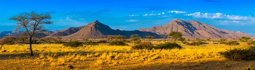 Panorama of the hills of Damaraland, Namibia
