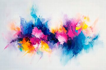 Colour explosion in the background by Poster Art Shop