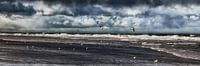 Panoramic North Sea beach