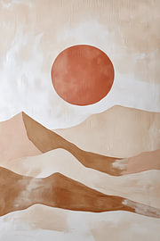 Gentle dunes beneath the desert sun by Dave Schloffi