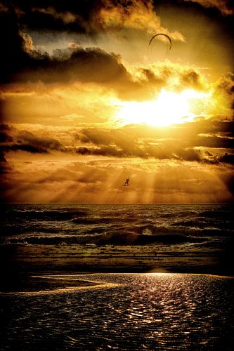 Kitesurfer auf Texel