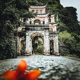Gateway to the Bich Dong pagoda in Ninh Binh, Vietnam by Michael.Pixels
