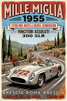 Stirling Moss, Mille Miglia 1955
