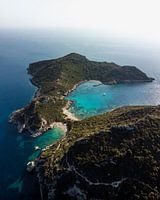 Porto Timoni strand in Corfu Griekenland