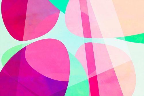 Abstractie in moderne popkleuren