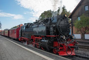 old  steam train in germany