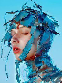 Abstract Modern Portrait of a Woman by Online Arts