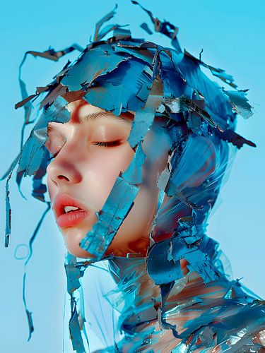 Abstract Modern Portrait of a Woman