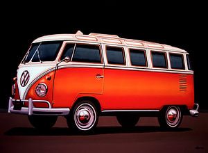 Volkswagen Transporter T1 Samba Gemälde von Paul Meijering