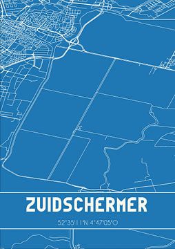 Blueprint | Carte | Zuidschermer (Noord-Holland) sur Rezona