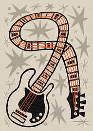 Stilisierte E-Gitarre von Sophia Holgate