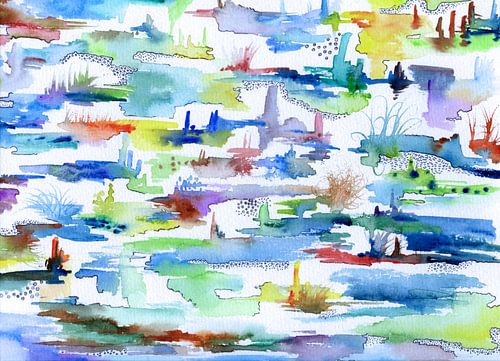 Landschaft Wiederholung von Claudia Gründler