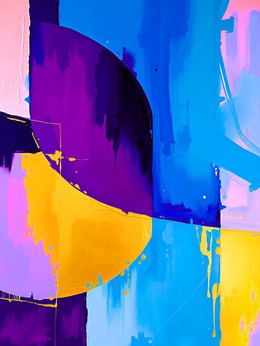 Etherische geometrische abstractie - diepte & beweging