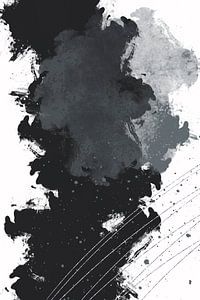 Abstrakte Malerei Nr. 4 | silber
