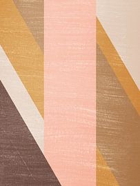 Modern Geometric Abstract Art in Earth Tones by Online Arts