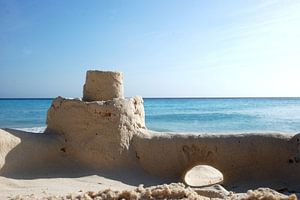 Zandburg op Cas Abao Curacao