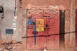 Door in southern Morocco. by Jan Katuin