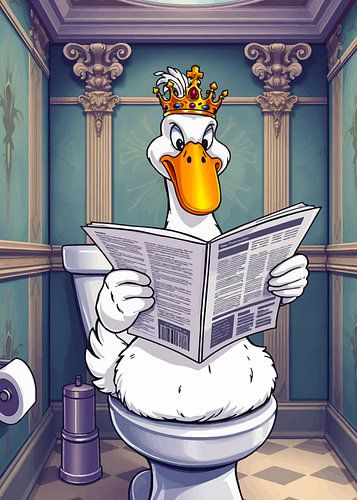 Gans und Toilette