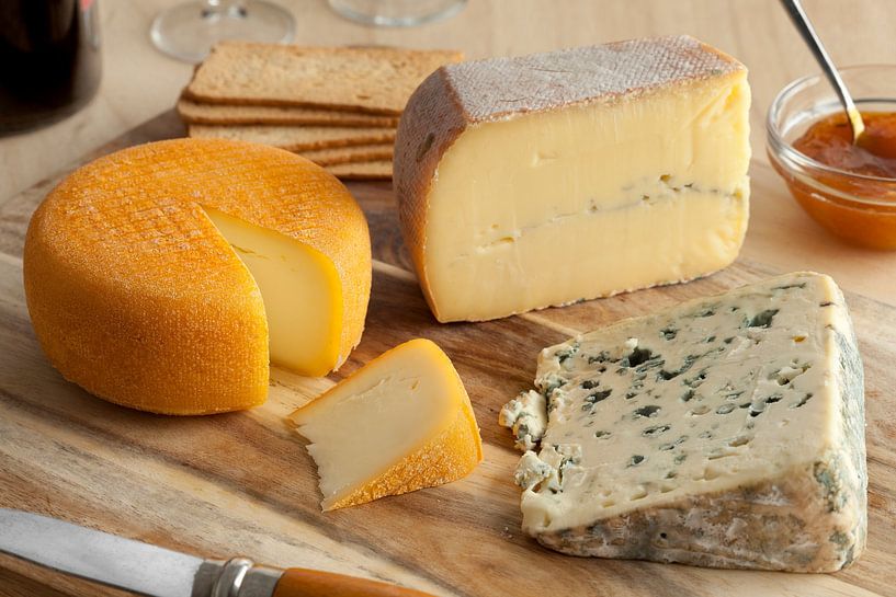 Plateau de fromages français pour le dessert par Frans Rombout