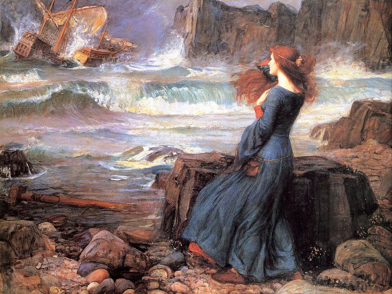 Miranda, John William Waterhouse by Creative Masters Old Masters