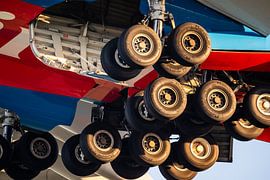 Fahrwerk des Emirates A380 Expo-Lackierung von Dennis Janssen