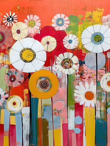 Summer flowers abstract by Bert Nijholt