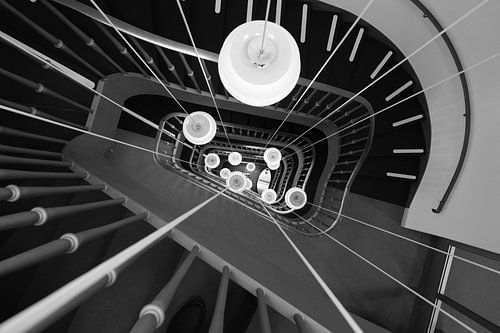 Kunst Architectuur Trap Zwart-wit Overheidsgebouw Nederland