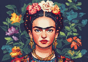Frida - Pixel Art by Niklas Maximilian