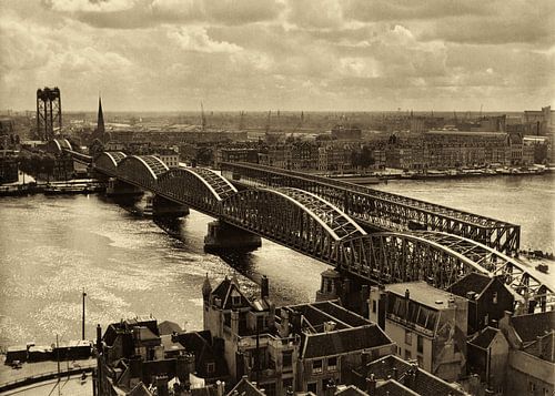 Oude Spoorbrug Rotterdam (1952)