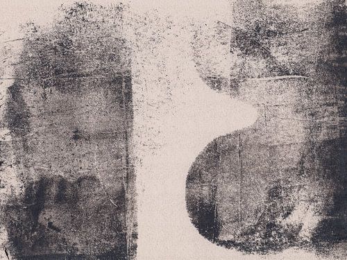 Moderne abstracte rustieke wabi-sabi kunst