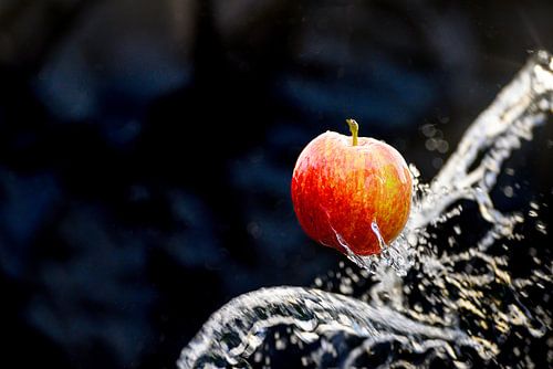 Een lekkere appel in de plons