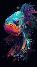 Iridescent Beta Fish Android by Eye catching paintings