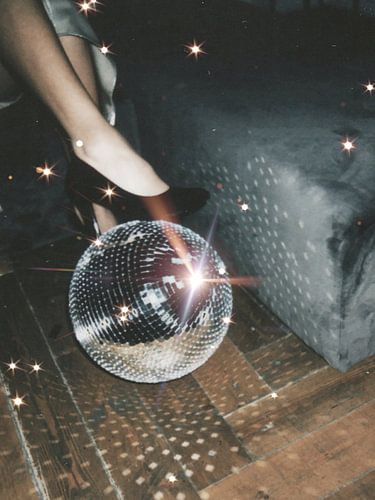 Disco Night | Vintage Foto Kunstdruk | Groovy Love Party Poster