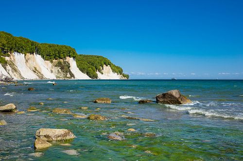 Baltic Sea coast on the island Ruegen