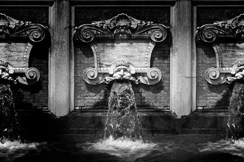 Wasserspeier, Italien (Schwarz-Weiß)