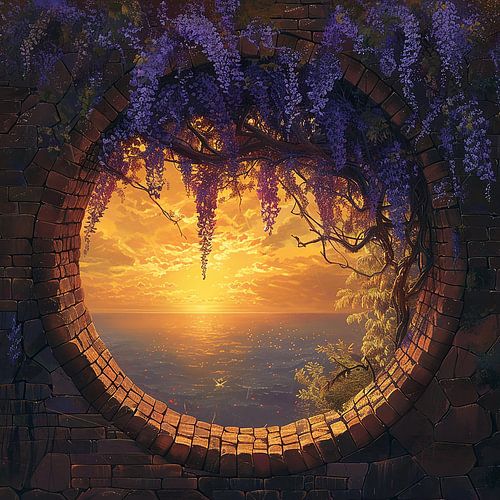 Door de Poort van Blauwe Regen