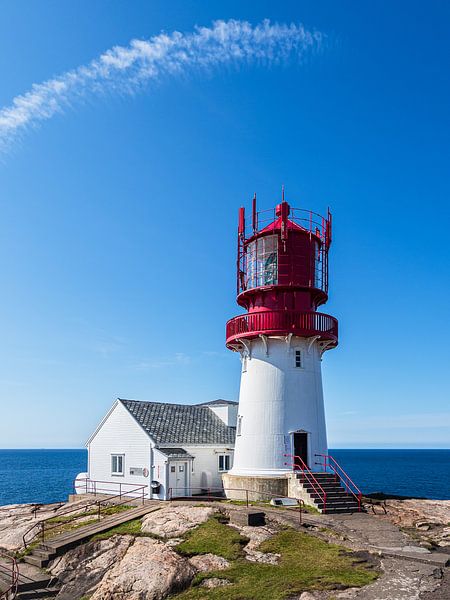 Der Leuchtturm Lindesnes Fyr in Norwegen von Rico Ködder