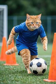 Fußballtraining für Katzen auf dem Platz von Matthias Hauser