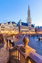 Grand Place in Brüssel am Abend von Werner Dieterich Miniaturansicht