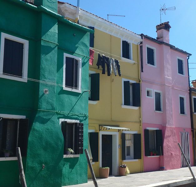 Schattige gekleurde huisjes van Robin van Tilborg