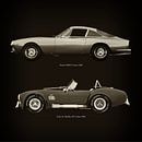 Ferrari 250GT Lusso 1963 en Ford AC Shelby 427 Cobra 1965 van Jan Keteleer thumbnail