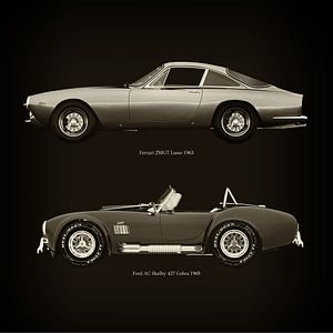Ferrari 250GT Lusso 1963 und Ford AC Shelby 427 Cobra 1965 von Jan Keteleer