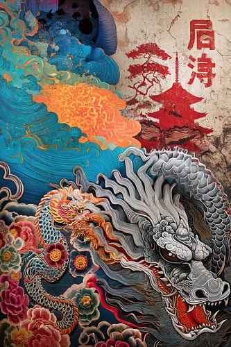 abstracte Japanse kunst