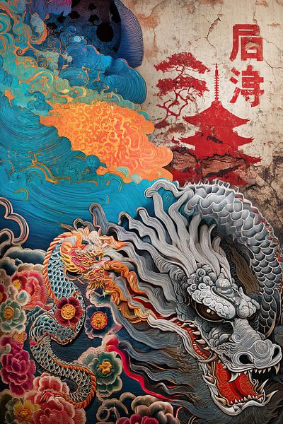 art japonais abstrait par Egon Zitter