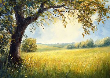 Zomer Landschap van Kunst Kriebels