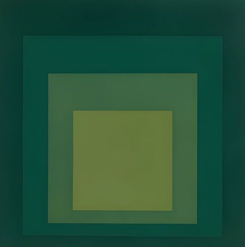 Josef Albers - Hommage à la place, vert