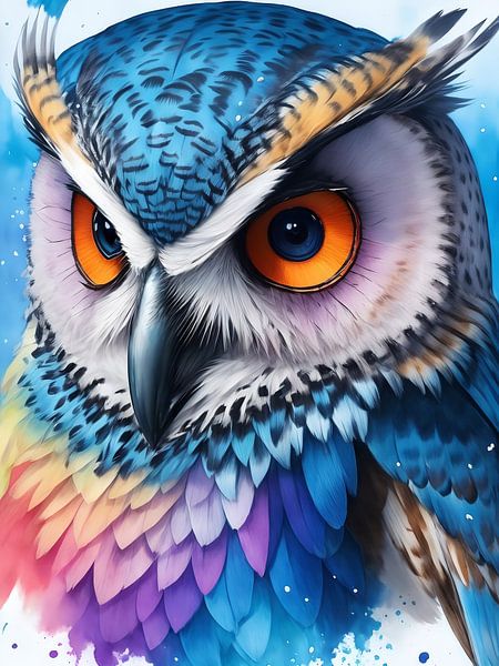 The owl - guardian of the forest by DeVerviersBelgium